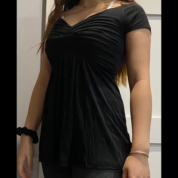Black wrap top - Picture 2 of 4